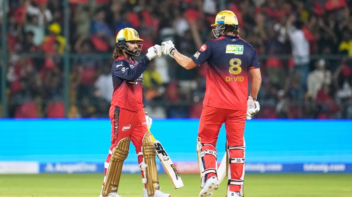 RCB registers its third highest IPL total [Source: AP]
