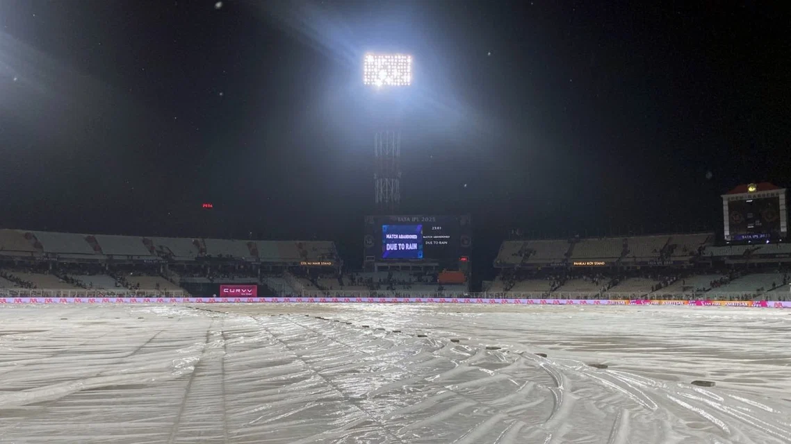 KKR Vs PBKS IPL match abandoned [Source: AFP]
