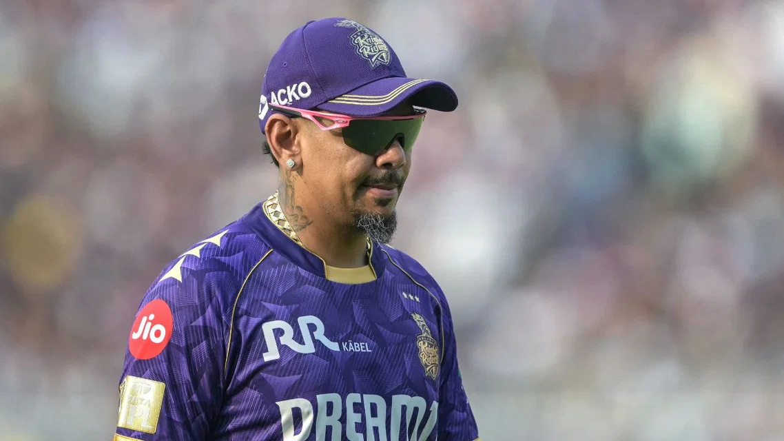 Sunil Narine in action for KKR (Source: AFP Photos)