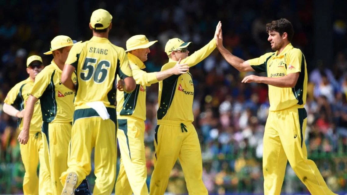 Australian team in an ODI series vs SL in 2016. Credits - AFP