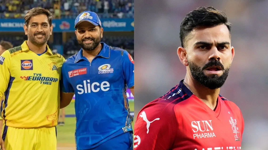 MS Dhoni Rohit Sharma Virat Kohli. Image Credits: AFP/AP