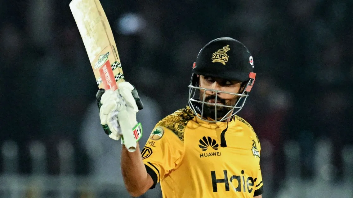 Babar Azam for Peshawar Zalmi in PSL 2026 (AFP)
