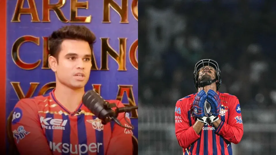 अर्जुन तेंदुलकर और मुकुल चौधरी। चित्र साभार: X/AFP