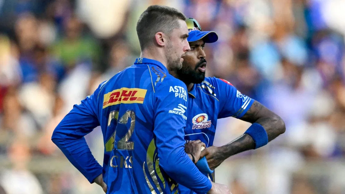 Will Jacks Hardik Pandya. Image Credits: AFP