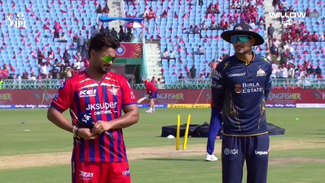 LSG vs GT Toss. Image Credits: Screengrab