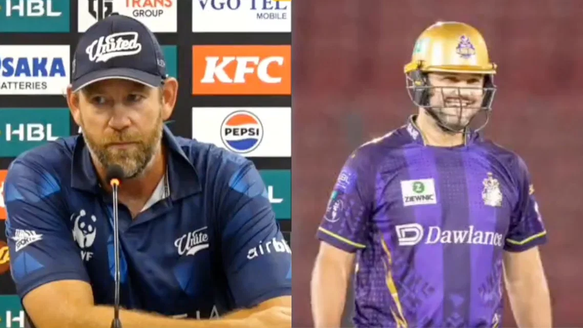 Jacob Oram reacted to Rilee Rossouw calling IPL a movie. PC - x.com/@khelshel