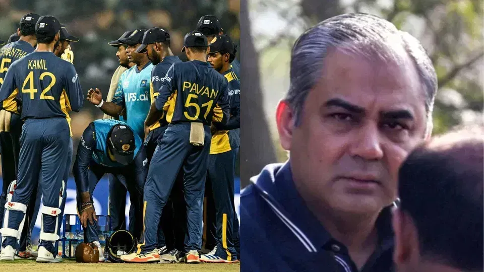 श्रीलंका टीम और नक़वी [X]