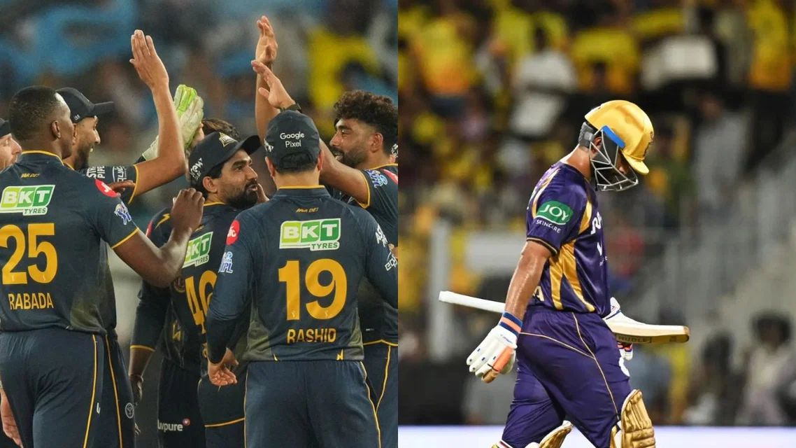 Gujarat Titans vs KKR. [Source - AP]