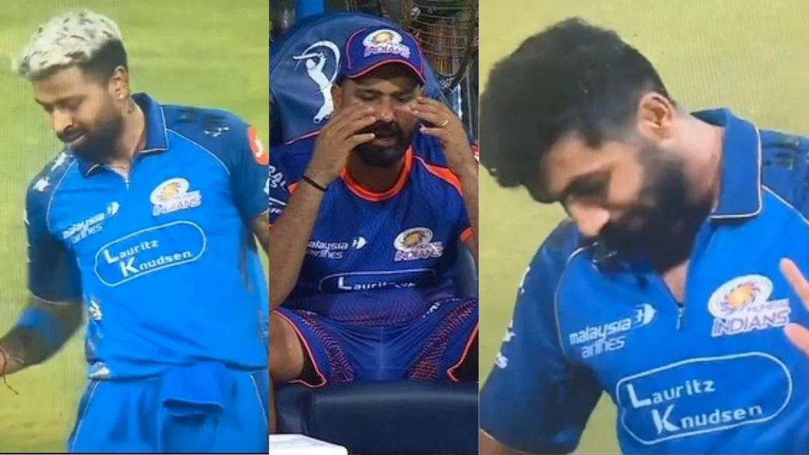 Hardik Pandya, Rohit Sharma and Jasprit Bumrah (Source: X)