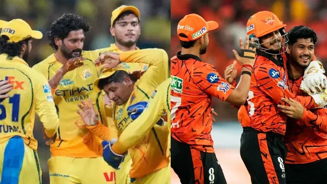CSK and SRH. [Source - AP]