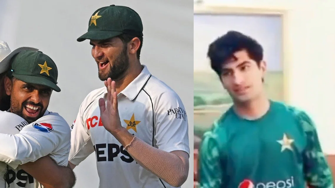 Babar Azam, Shaheen Afridi, Naseem Shah in frame. PC - AFP/X