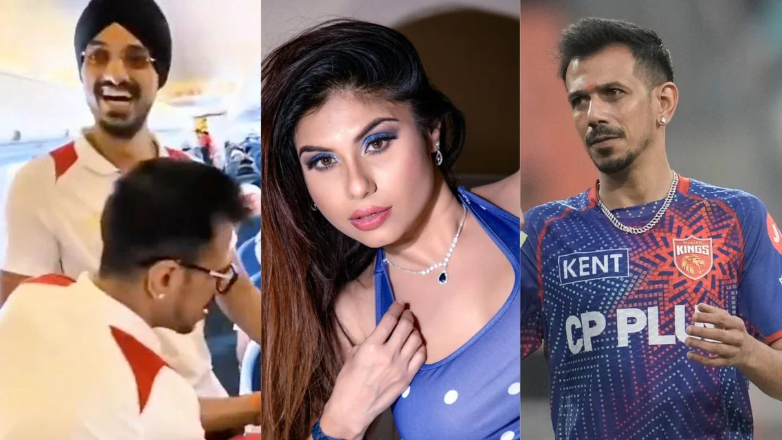 Arshdeep Singh Taniya Chatterjee Yuzvendra Chahal. Image Credits: X/Instagram/AP