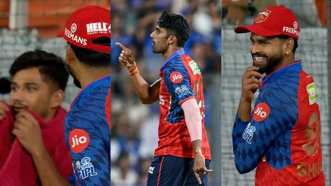 Musheer Khan Shashank Singh Shreyas Iyer. Image Credits: X/AFP