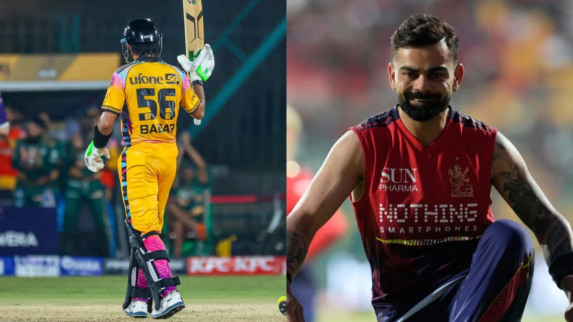 Babar Azam Virat Kohli. Image Credits: X/AFP