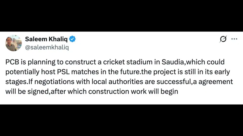 Saleem Khaliq on post on his X. PC-X/@saleemkhaliq