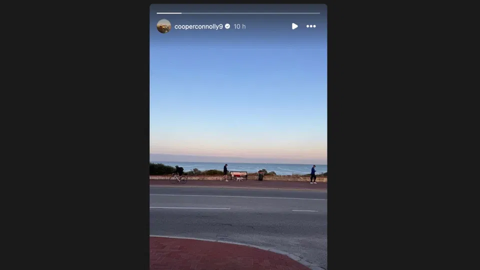 Cooper Connolly's Instagram story