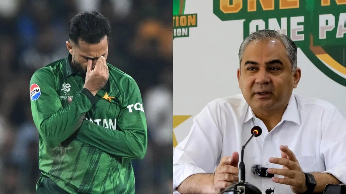 Mohammad Nawaz and Mohsin Naqvi - (Source: AFP)