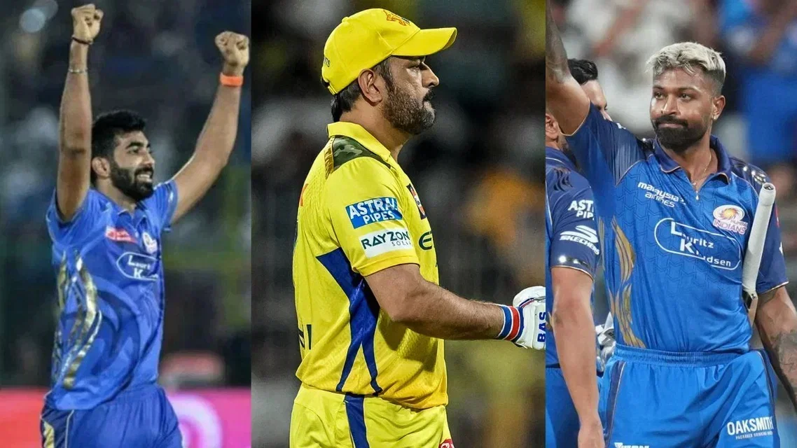 Jasprit Bumrah, MS Dhoni and Hardik Pandya [Source: AFP]