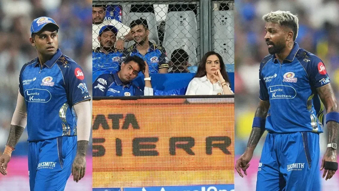 Suryakumar Yadav, Hardik Pandya & MI owners in frame. PC-AP