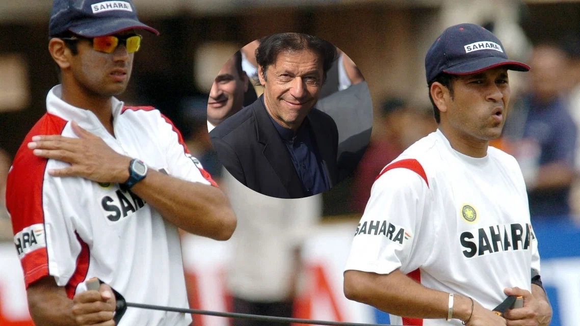 Rahul Dravid and Sachin Tendulkar. [Source - AFP]