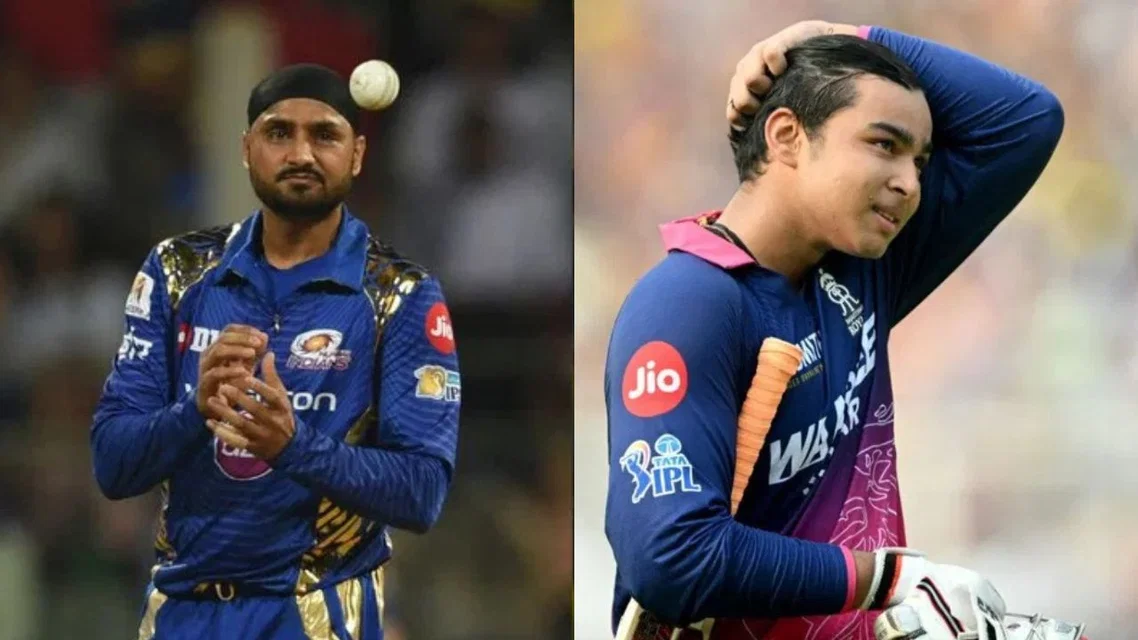 Harbhajan Singh and Vaibhav Sooryavanshi [Source: AFP]