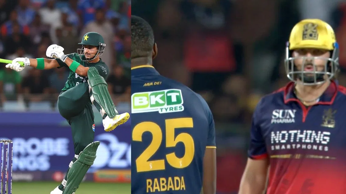 Tim David, Kagiso Rabada, Saim Ayub in frame. Credit -X/@Rcb_Xtra