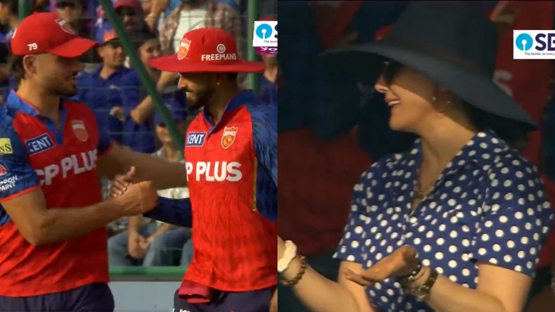 Shreyas Iyer and Preity Zinta [Source: screengrab]