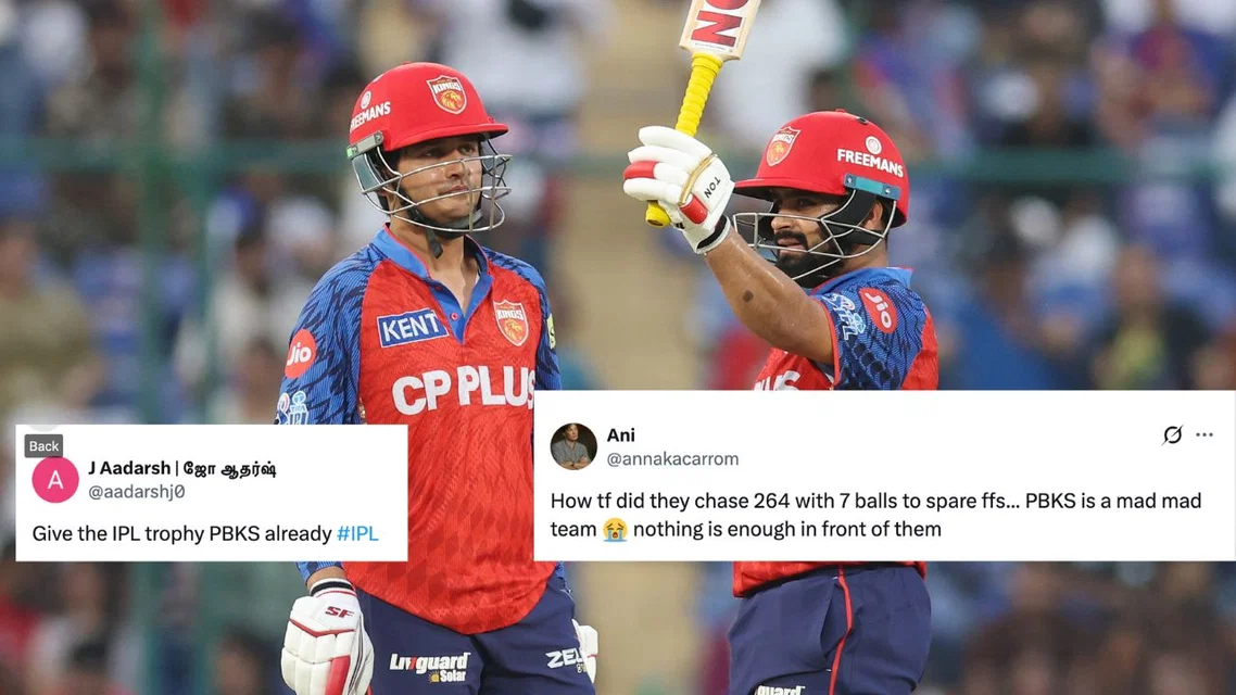 Punjab Kings get hailed for record run-chase [Source: X]