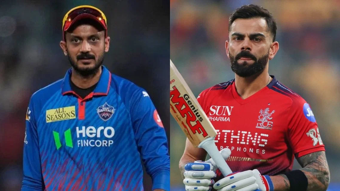 Axar Patel Virat Kohli. [Source - AP]