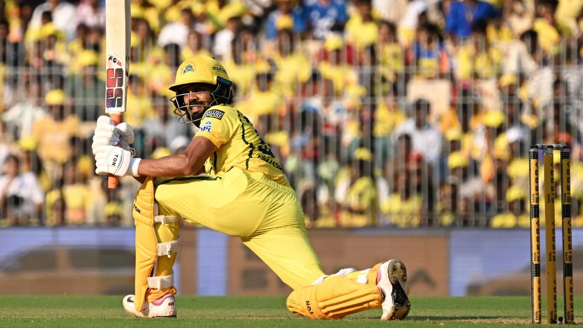 Ruturaj Gaikwad vs GT. [Source - AP]