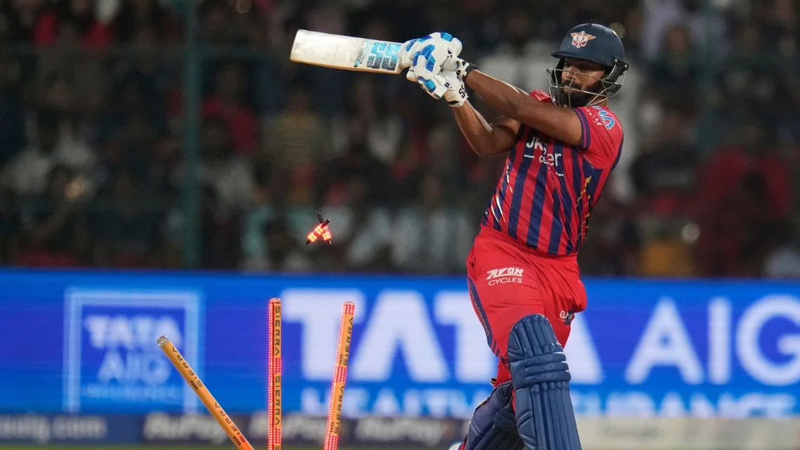 Nicholas Pooran's torrid run continued in LSG vs KKR [Source: AP]