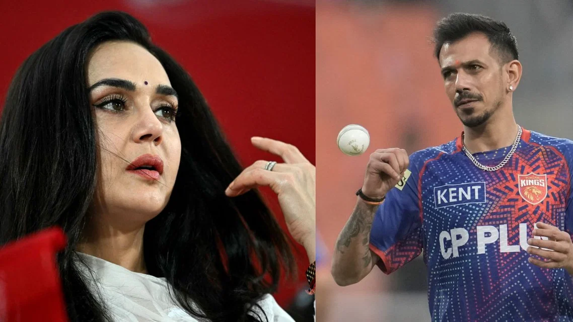 Preity Zinta and Yuzvendra Chahal (Source: AFP)