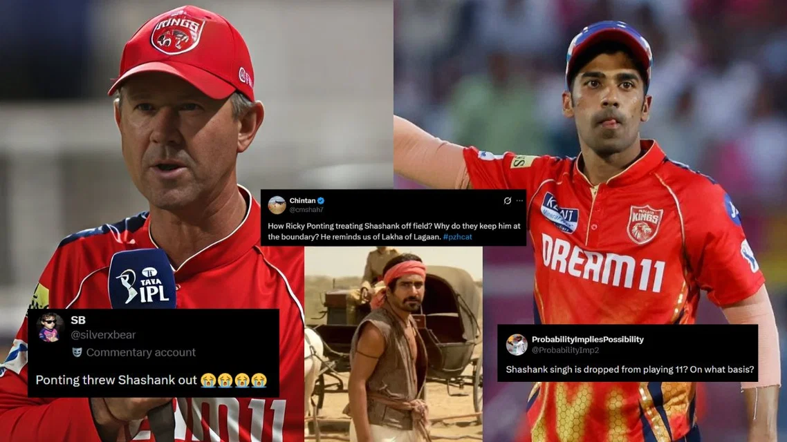 Ricky Ponting and Shashank Singh [Source: X and Screengrabs]
