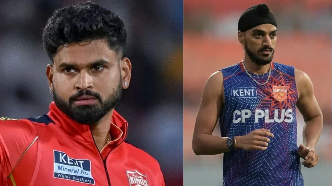Shreyas Iyer and Arshdeep Singh (Source: AFP)
