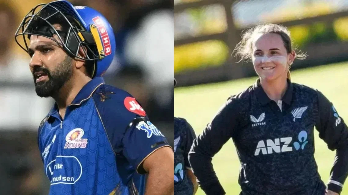 Rohit Sharma and New Zealand Women [Source: AFP]