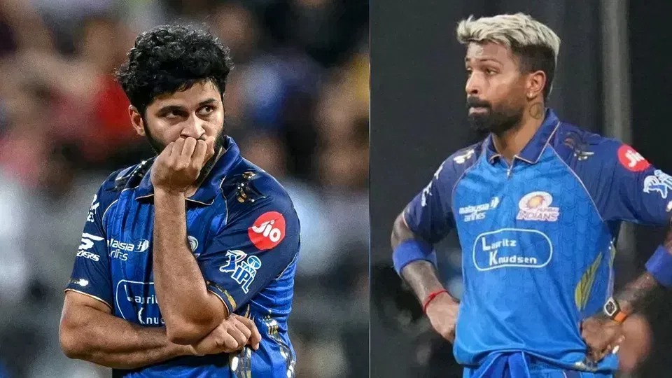 शार्दुल ठाकुर और हार्दिक पंड्या (स्रोत: एएफपी)