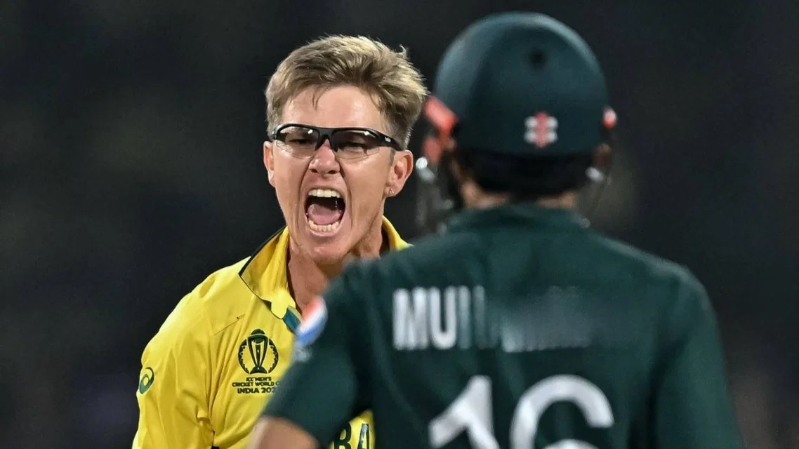 PAK vs AUS, Pakistan vs Australia, Adam Zampa, Mohammad Rizwan. Image Credits: AFP
