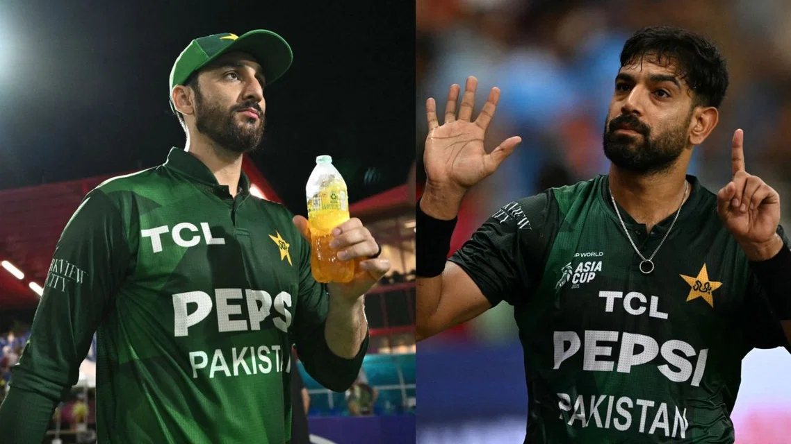 Salman Ali Agha and Haris Rauf are two key figures in Pakistan. Credits- AP