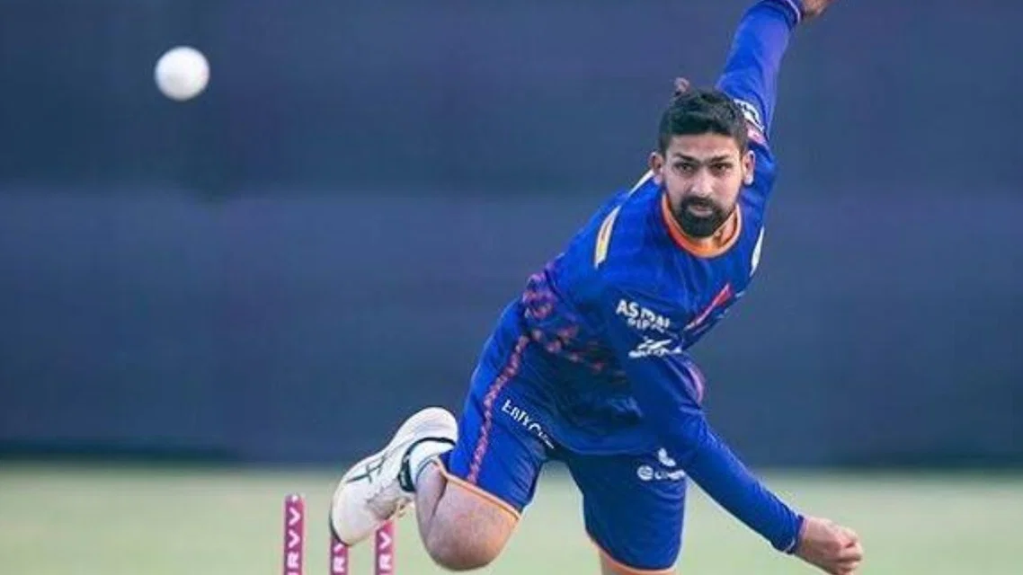Raghu Sharma for Mumbai Indians - (Source: ScreenGrab)