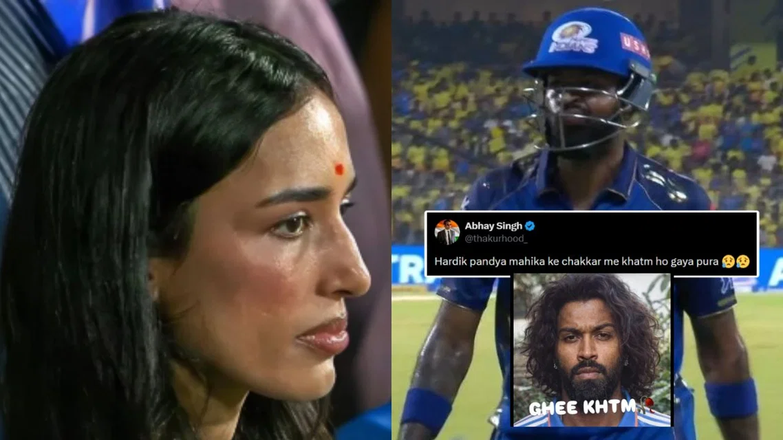 Mahieka Sharma and Hardik Pandya [Source: X and Screengrab]