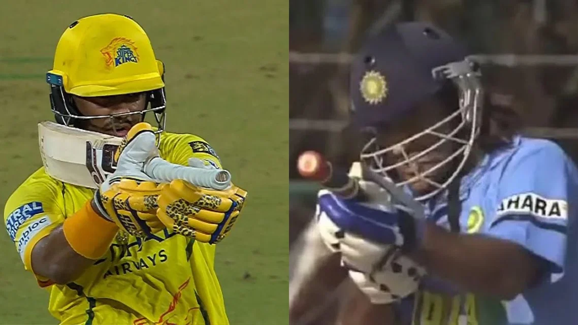 Kartik Sharma and MS Dhoni [Source: X and Reddit]