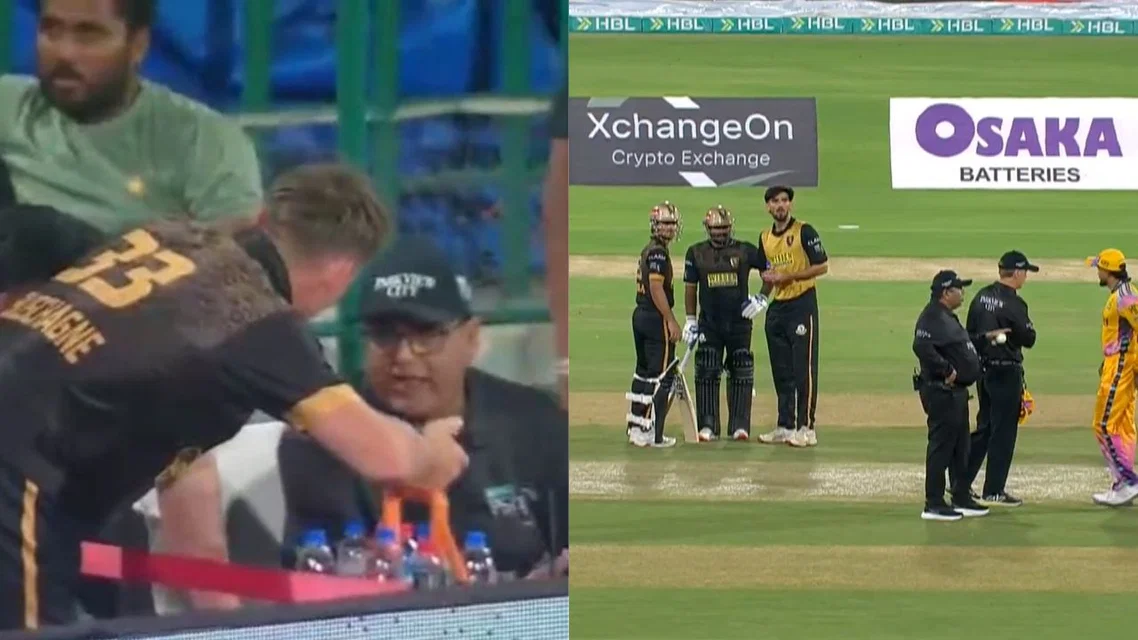 Marnus Labuschagne fights with umpire - (Source: ScreenGrab/X.com)