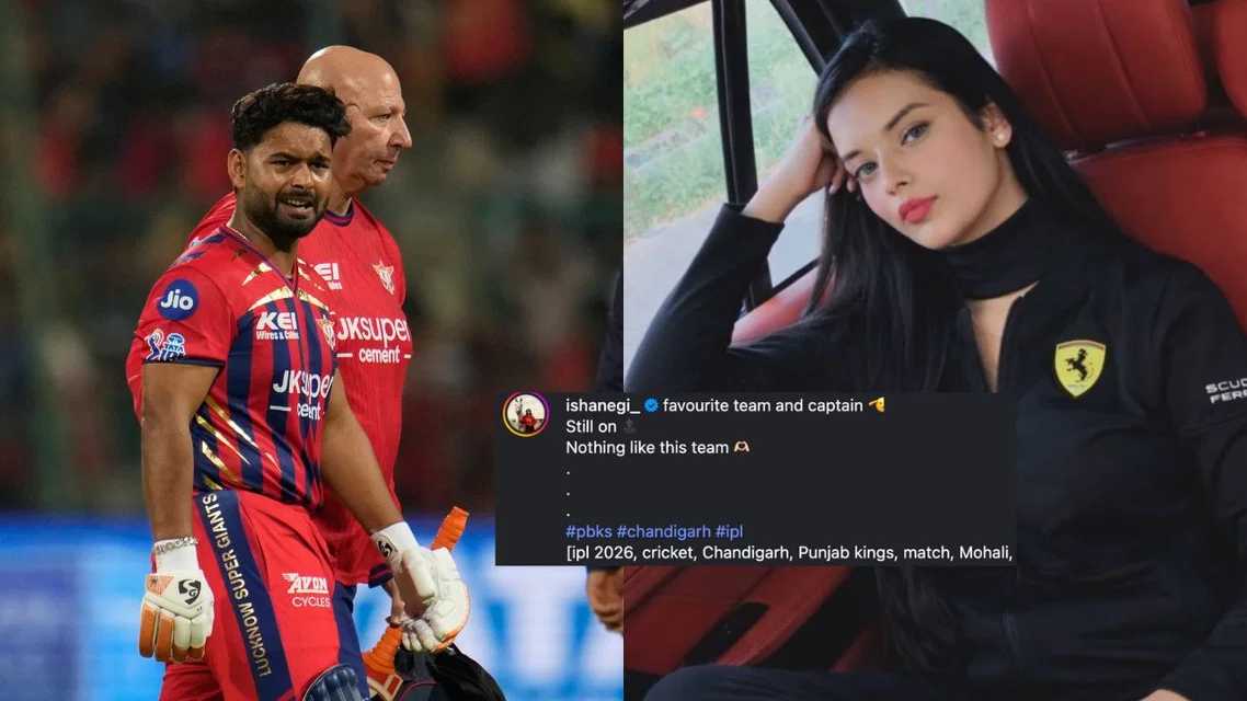 Rishabh Pant Isha Negi. Image Credits: AP/X