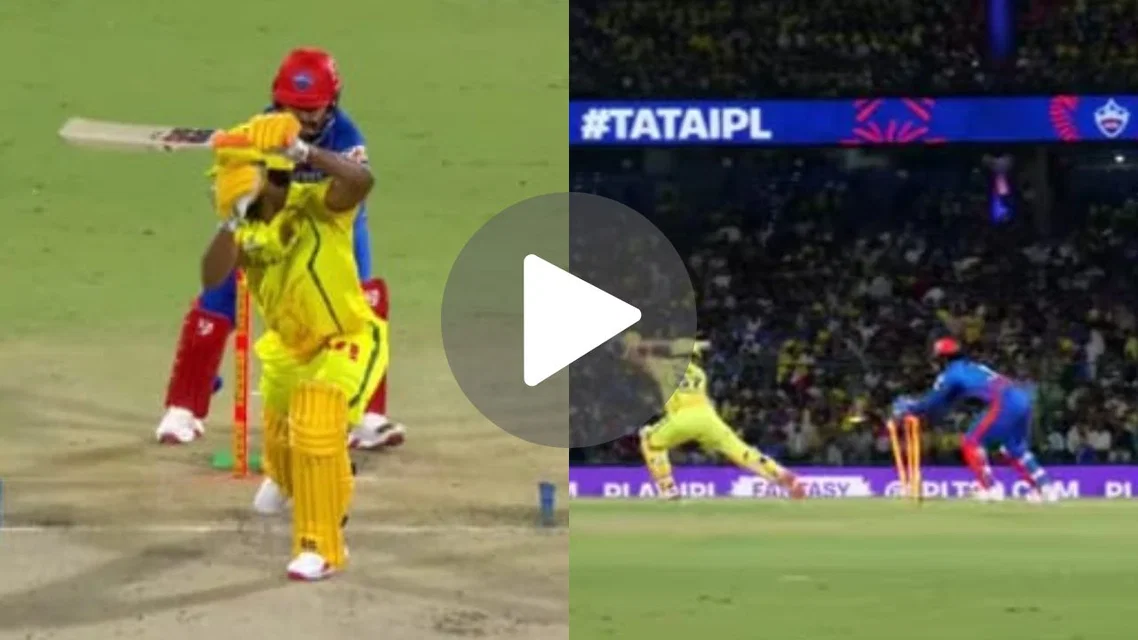 KL Rahul stumping in DC vs CSK. [Source - @ipl/X]