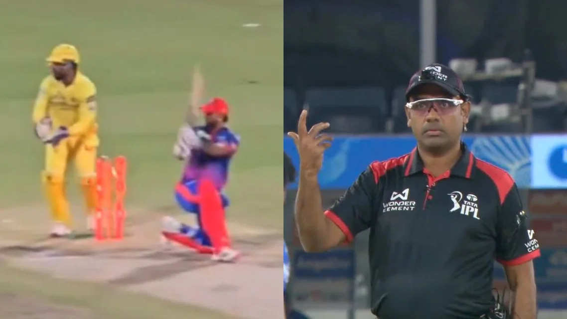 Nitish Rana double dismissal sparks controversy [Source: X and @CREX Instagram]