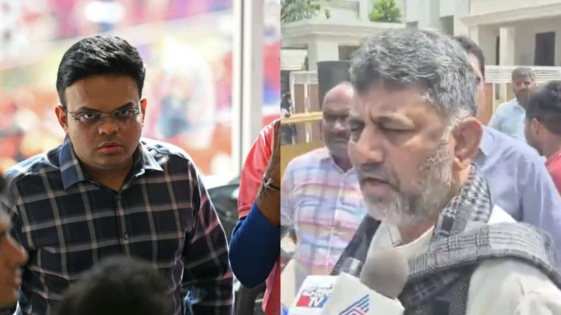 Jay Shah for IPL DK Shivakumar for Karnataka Government. Image Credits: AFP/X