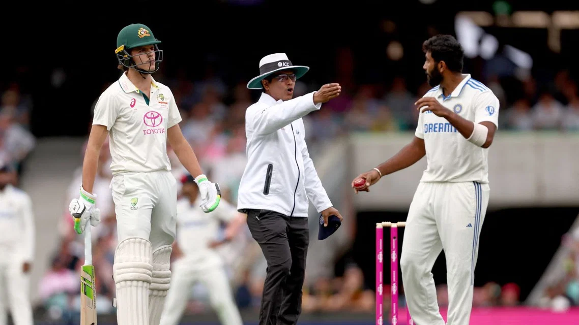 Sam Konstas Jasprit Bumrah fight for IND vs AUS. Image Credits: AFP