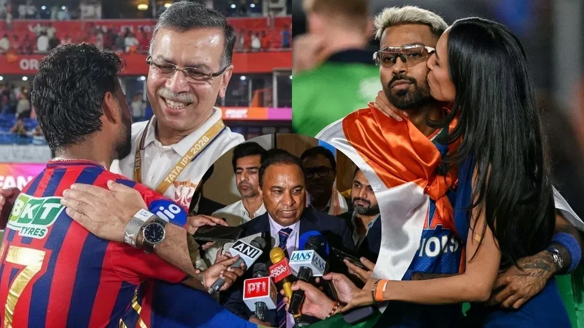 Sanjiv Goenka, Devajit Saikia, Hardik Pandya, and Mahieka Sharma (Source: AFP and X)