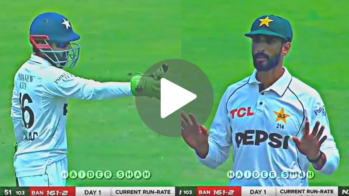 Masood, Rizwan had a verbal spat on Day 1. PC-X/@Sher__Ali
