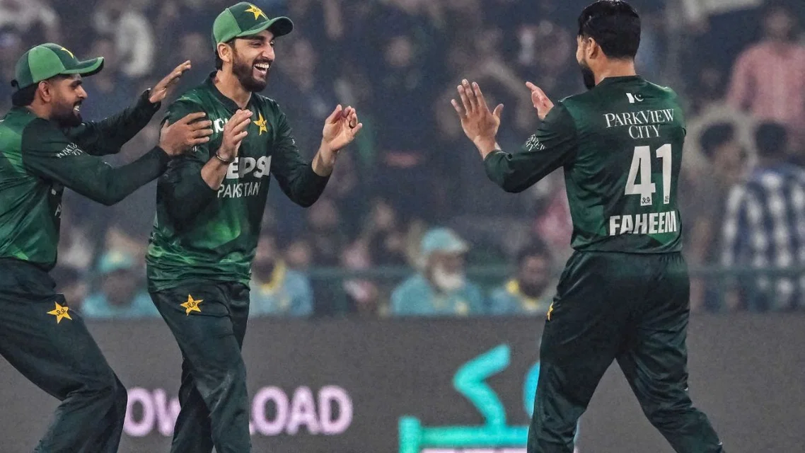 Pakistan player mocks Indian army [Source: AFP]

